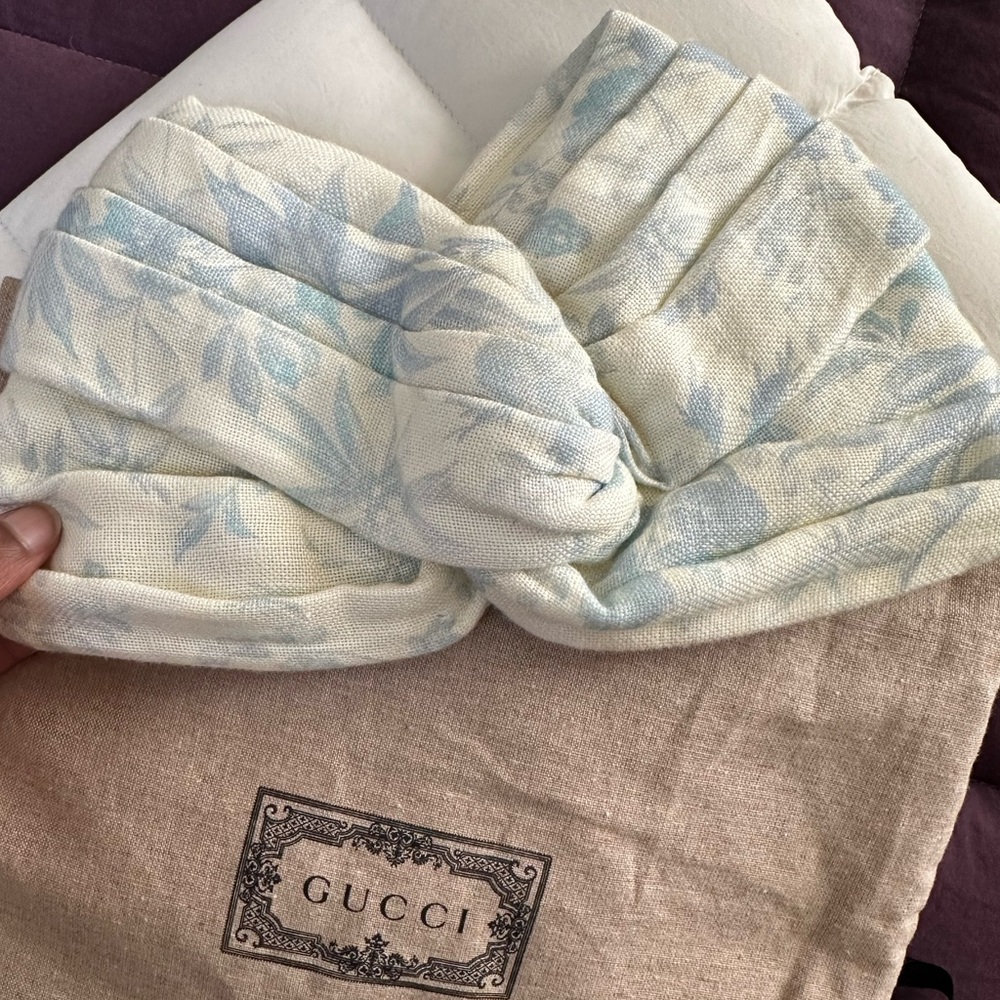 Gucci head wrap. Sky blue
